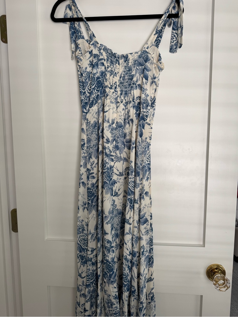 Reformation Nikita Blue Toile Floral Dress - Picture 8 of 9